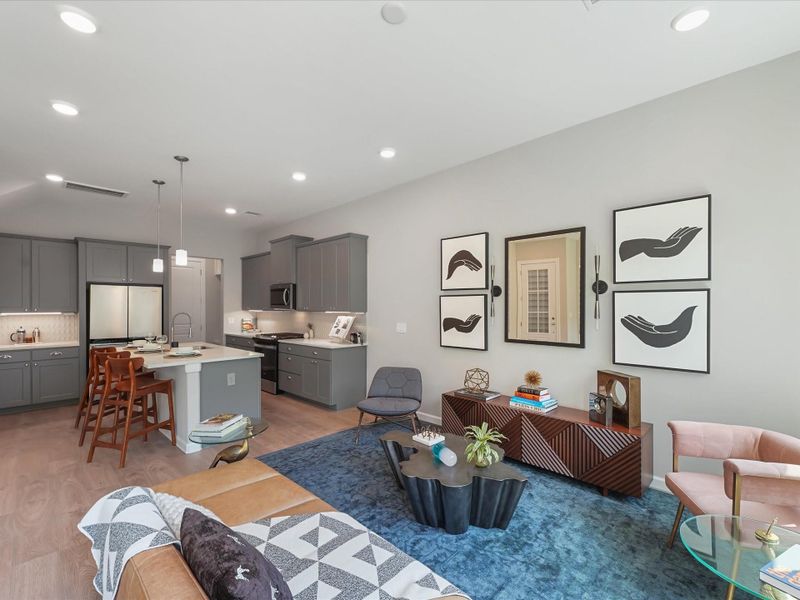 Furnished interior view inside a new home in , Houston (Image 5).