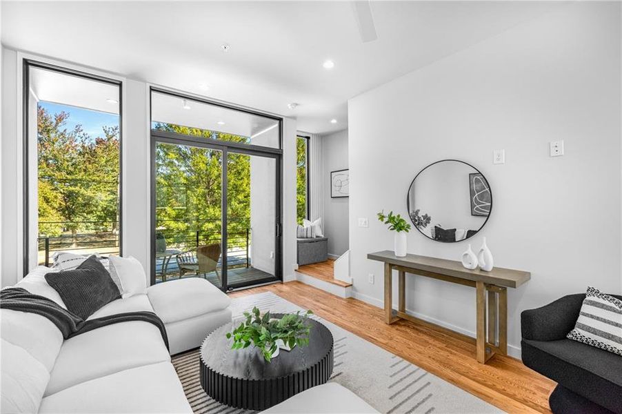 Furnished interior view inside a new home in , Atlanta (Image 4).
