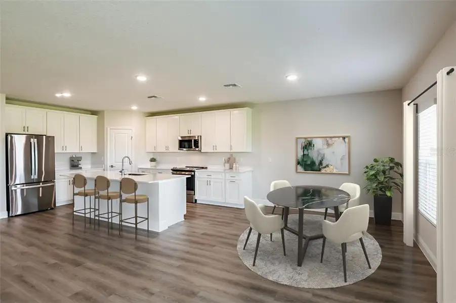 Furnished interior view inside a new home in Pasadena Landing, Wesley Chapel (Image 2). Furnished interior view inside a new home in Pasadena Landing, Wesley Chapel (Image 2).