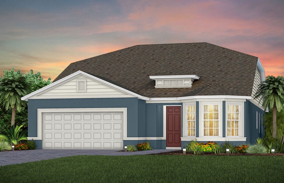 Representative exterior photo of a completed home built from the Mainstay Grand by Del Webb in Del Webb Sunbridge, St. Cloud, FL (Image 25).