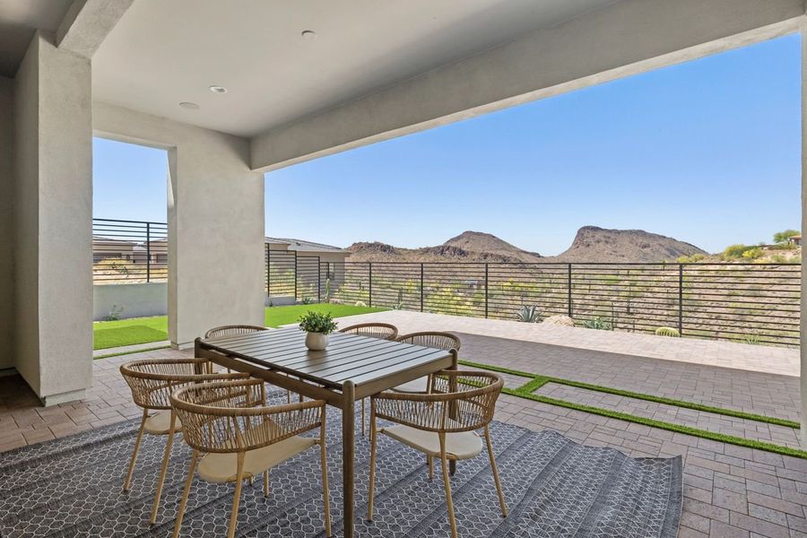 Representative exterior details of a home built from the Ridgeline by KLMR Homes in Bellos at The Summit, Fountain Hills (Image 23).