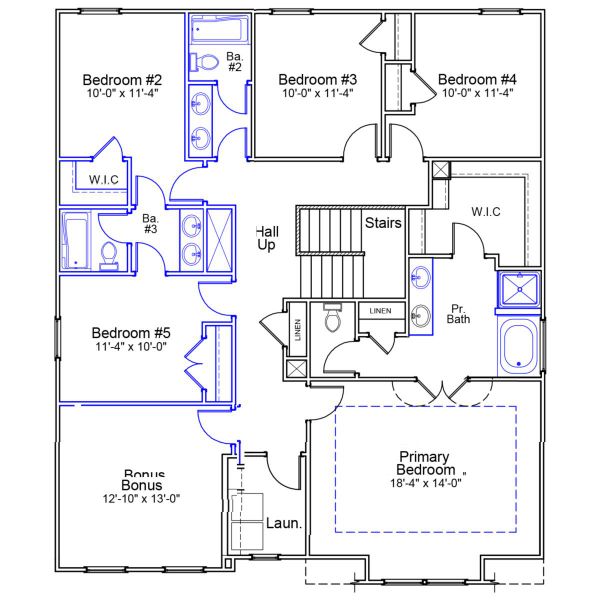 2D floor plan layout of this home in Nazareth Heights, Lexington, SC (Image 3).