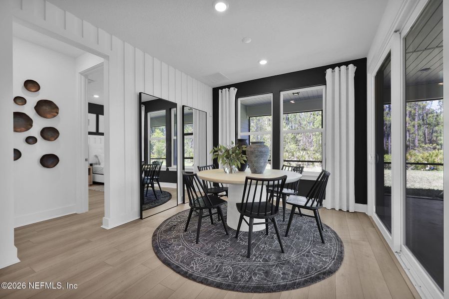 Furnished interior view inside a new home in Seminole Palms, Palm Coast (Image 8).
