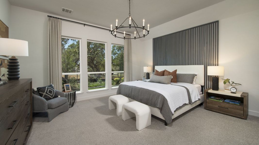 Furnished interior view inside a new home in Briggs Ranch, San Antonio (Image 55).