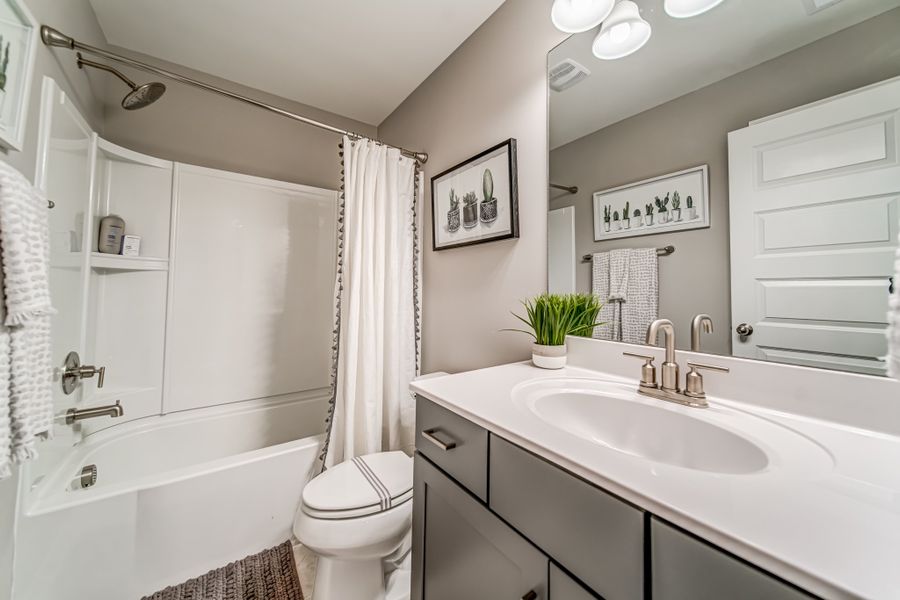 Representative furnished interior of a home built from the Crawford by Parkside Builders in The Woods, Gallatin (Image 19).