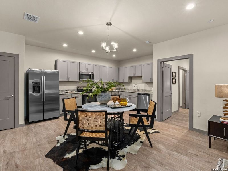 Furnished interior view inside a new home in , New Braunfels (Image 14).