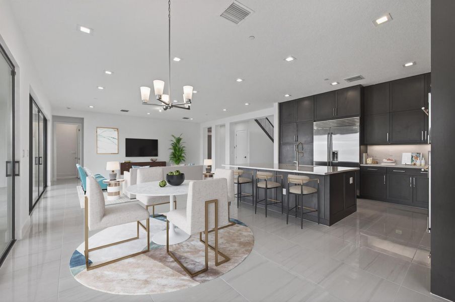 Furnished interior view inside a new home in Apex at Avenir, Palm Beach Gardens (Image 3).