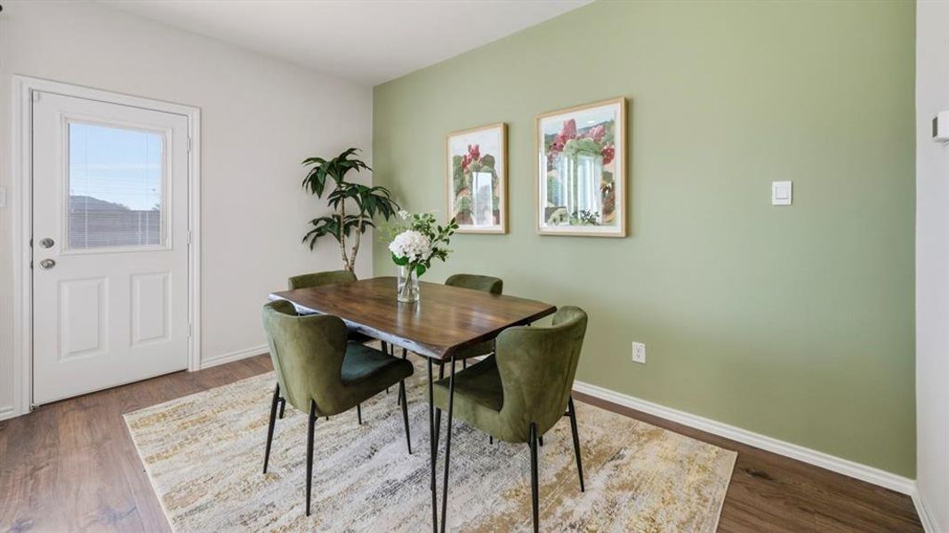 Furnished interior view inside a new home in Arbor Trails South, Princeton (Image 11).