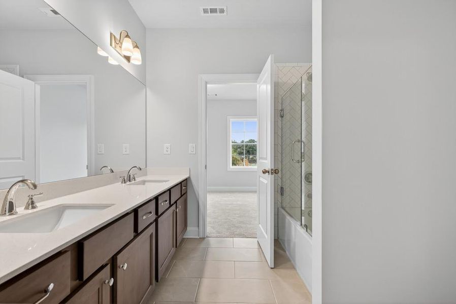 Furnished interior view inside a new home in Hemingway, Flowery Branch (Image 31).