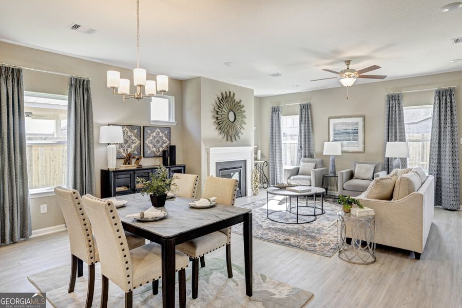 Furnished interior view inside a new home in Maddox Station, Eatonton (Image 12).