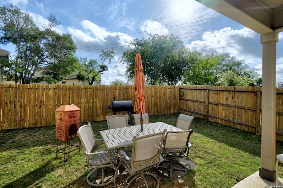 Exterior details and patio area of a home in Salado Creek, San Antonio (Image 26). Exterior details and patio area of a home in Salado Creek, San Antonio (Image 26).