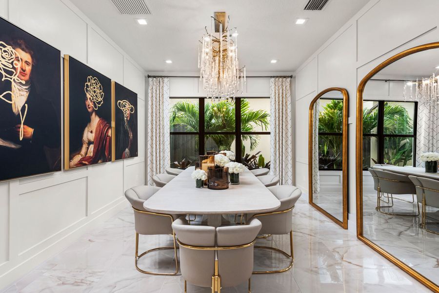 Representative furnished interior of a home built from the Sumatra Grand by GL Homes in Lotus Edge, Boca Raton (Image 13).