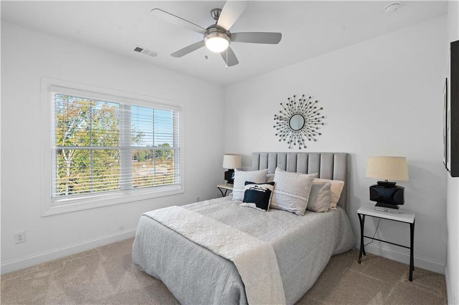 Furnished interior view inside a new home in Brackley Townhomes, Cumming (Image 54). Furnished interior view inside a new home in Brackley Townhomes, Cumming (Image 54).