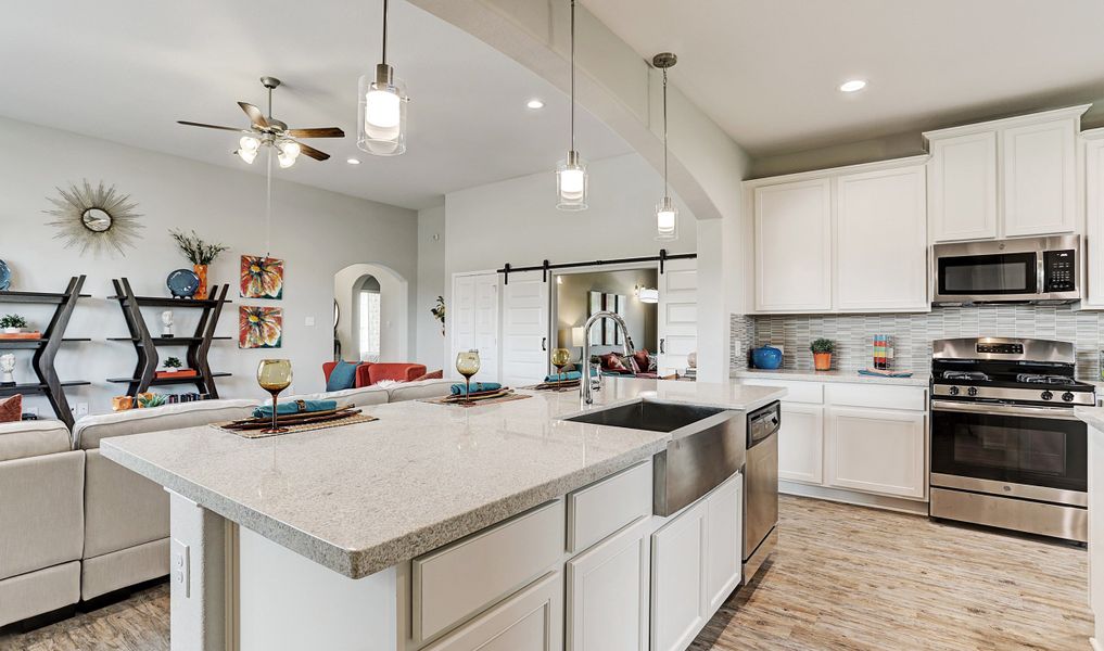 Kitchen open to great room