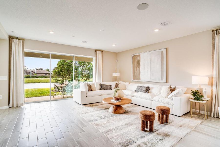 Furnished interior view inside a new home in Ardisia Park, New Smyrna Beach (Image 16).