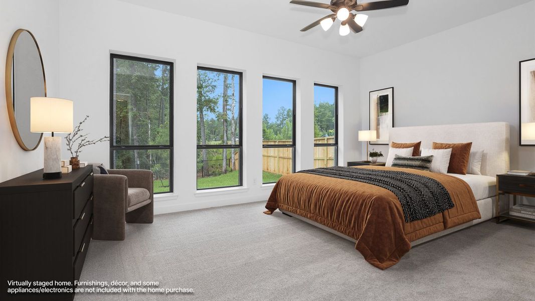 Furnished interior view inside a new home in The Woodlands Hills, Willis (Image 5).