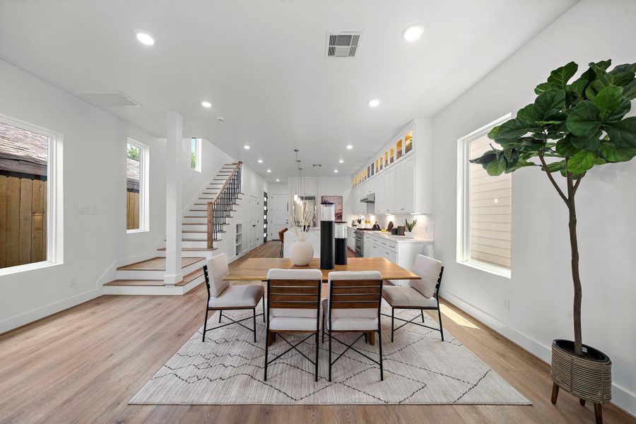 Furnished interior view inside a new home in , Houston (Image 14). Furnished interior view inside a new home in , Houston (Image 14).