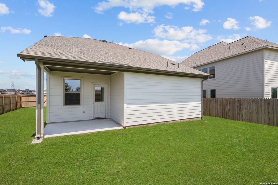 Exterior details and patio area of a home in The Parklands, Schertz (Image 25). Exterior details and patio area of a home in The Parklands, Schertz (Image 25).