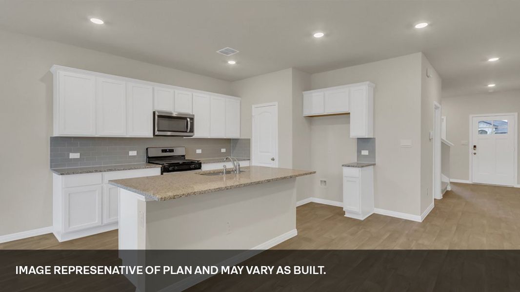 Furnished interior view inside a new home in Trails at Wildhorse, Austin (Image 5).