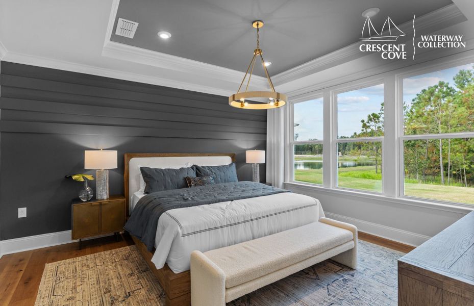 Representative furnished interior of a home built from the Stardom - Waterway Collection by Pulte Homes in Crescent Cove, Myrtle Beach (Image 14).