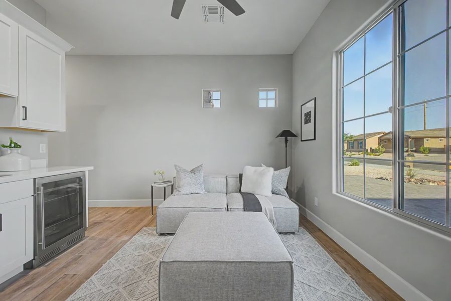 Furnished interior view inside a new home in Bellero Estates, Queen Creek (Image 40).