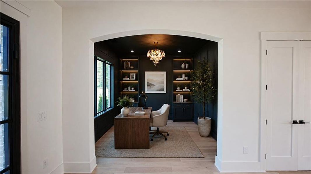 Furnished interior view inside a new home in , Flowery Branch (Image 18).