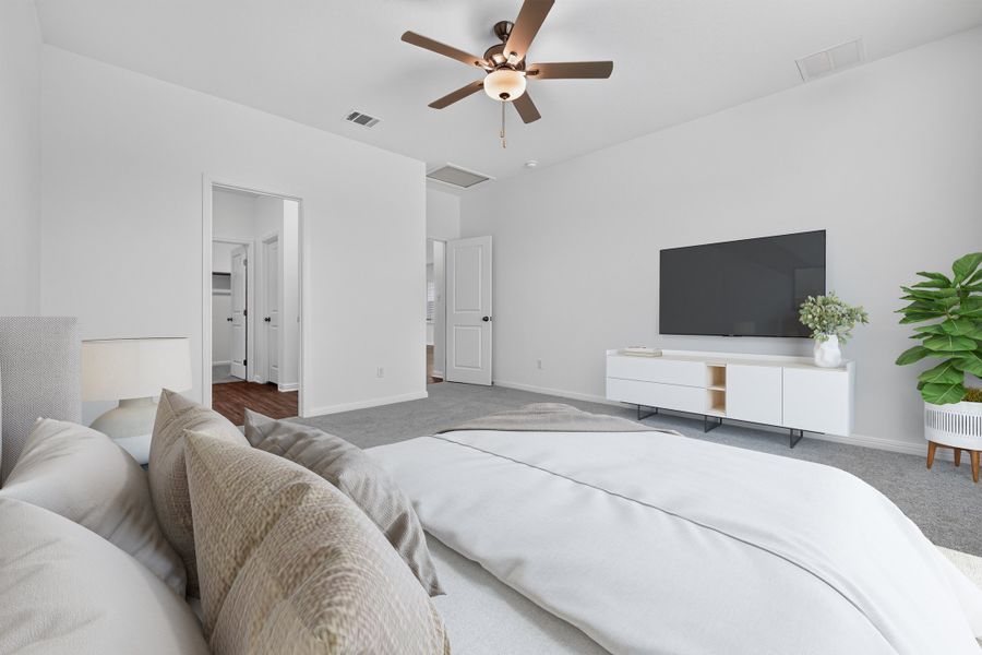 Furnished interior view inside a new home in Sunfield, Buda (Image 10).