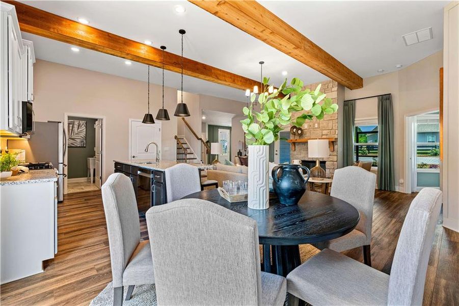 Furnished interior view inside a new home in , Villa Rica (Image 10). Furnished interior view inside a new home in , Villa Rica (Image 10).