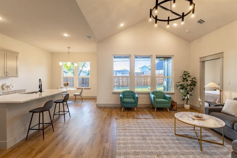 Furnished interior view inside a new home in , Fort Worth (Image 13).