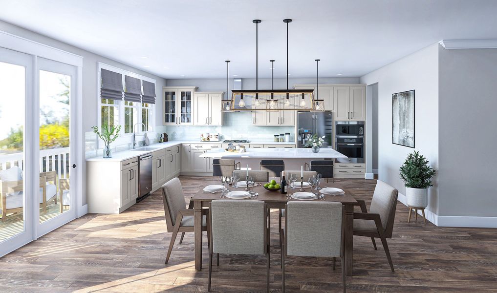 Striking kitchen with island