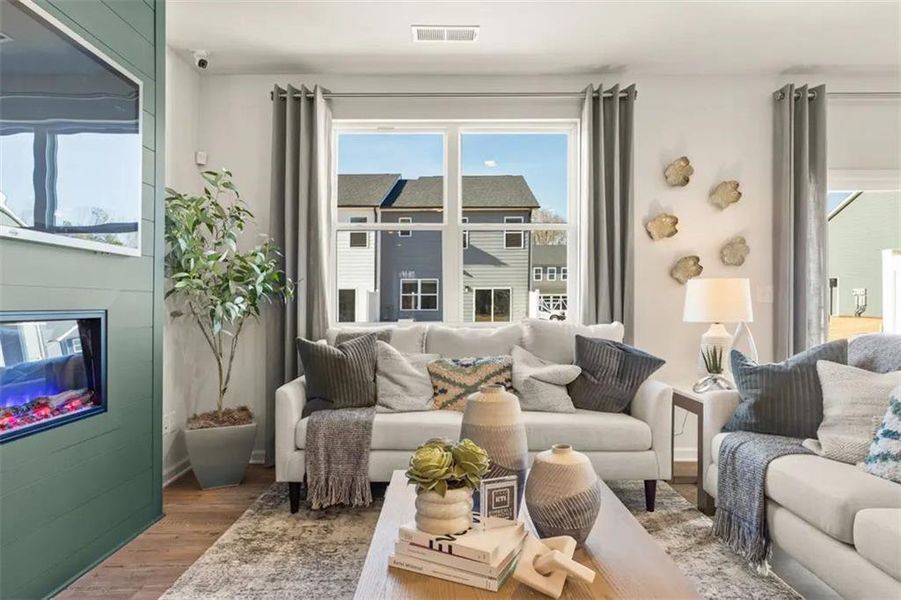 Furnished interior view inside a new home in , Lawrenceville (Image 12). Furnished interior view inside a new home in , Lawrenceville (Image 12).