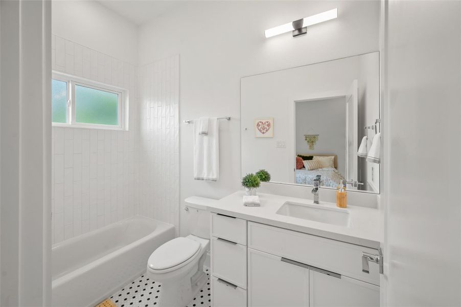 Furnished interior view inside a new home in , Houston (Image 33).