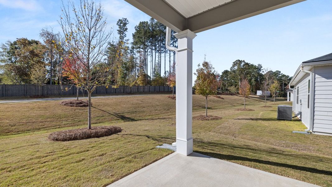 Representative exterior details of a home built from the Cali by D.R. Horton in The Reserve at Calcutta, Stockbridge (Image 3).