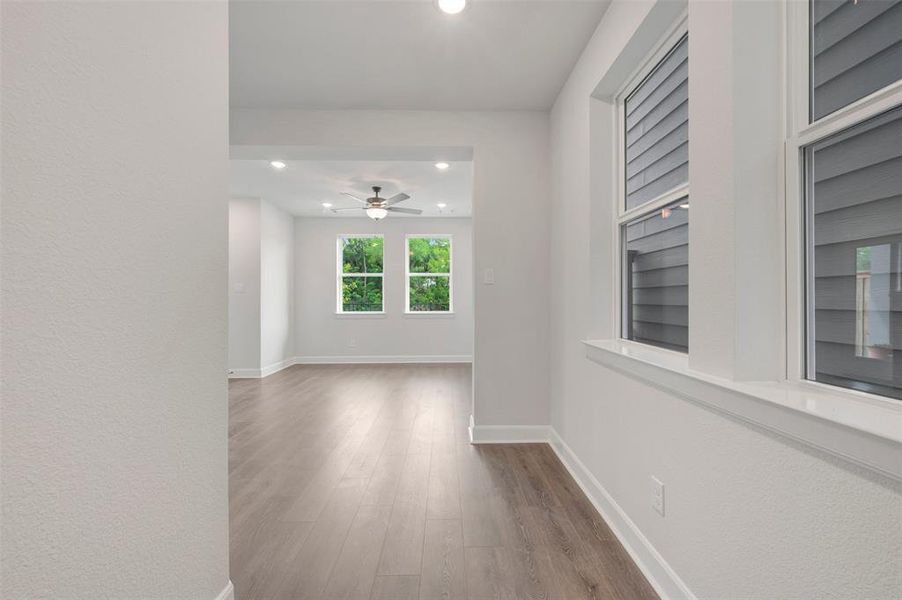 Spacious, unfurnished interior of a new home in Trails at Waterside - Villas Series, Fort Worth (Image 37). Spacious, unfurnished interior of a new home in Trails at Waterside - Villas Series, Fort Worth (Image 37).