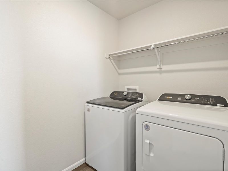 The Juniper floorplan interior image taken at a Meritage Homes community in Colorado Springs. The Juniper floorplan interior image taken at a Meritage Homes community in Colorado Springs.