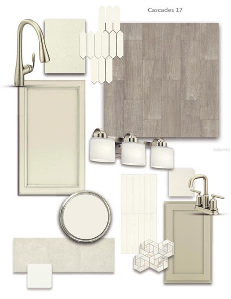 Sample of building materials used in homes in Cascades at Southern Hills, Brooksville (Image 6).