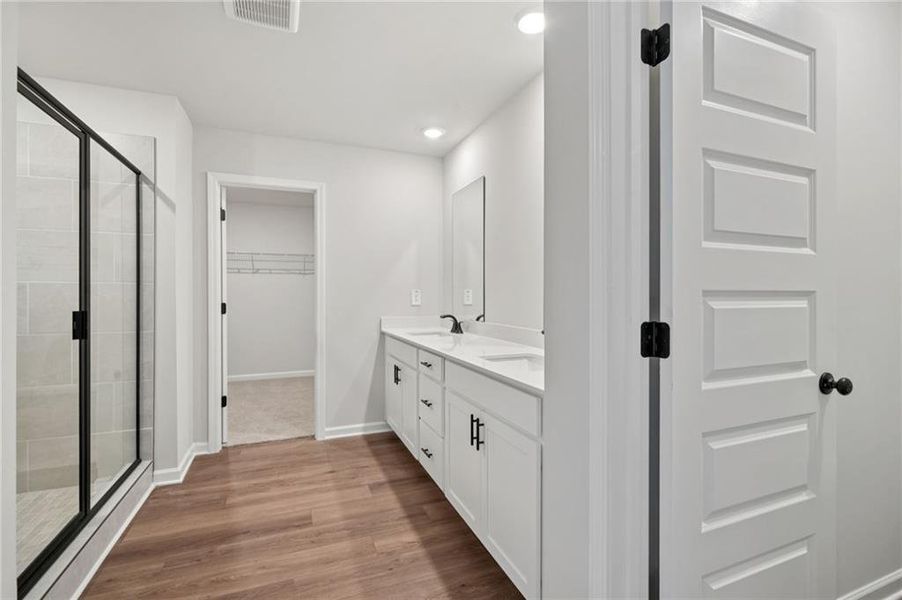 Furnished interior view inside a new home in Vines at Mill Creek - Estate Series, Braselton (Image 6).