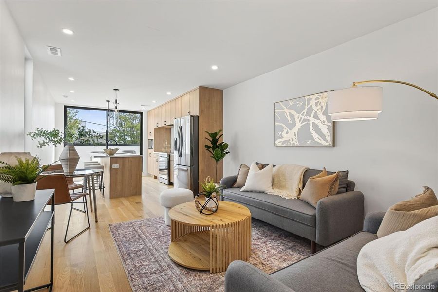 Furnished interior view inside a new home in , Denver (Image 18).
