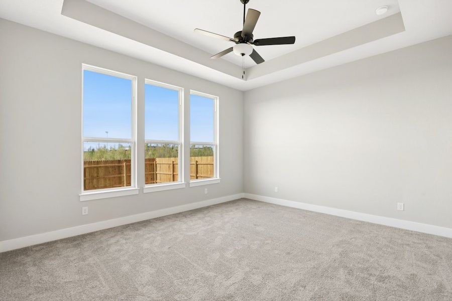 Spacious, unfurnished interior of a new home in Blackhawk, Pflugerville (Image 32).