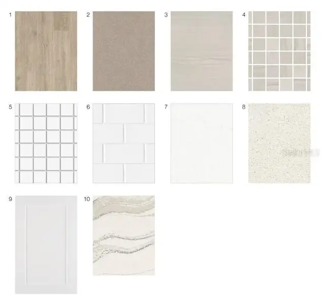 Sample of building materials used in homes in Firethorn, Parrish (Image 4).