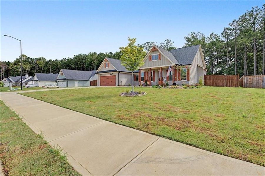 Front exterior of a new home in , Rockmart, GA, highlighting curb appeal (Image 2). Front exterior of a new home in , Rockmart, GA, highlighting curb appeal (Image 2).