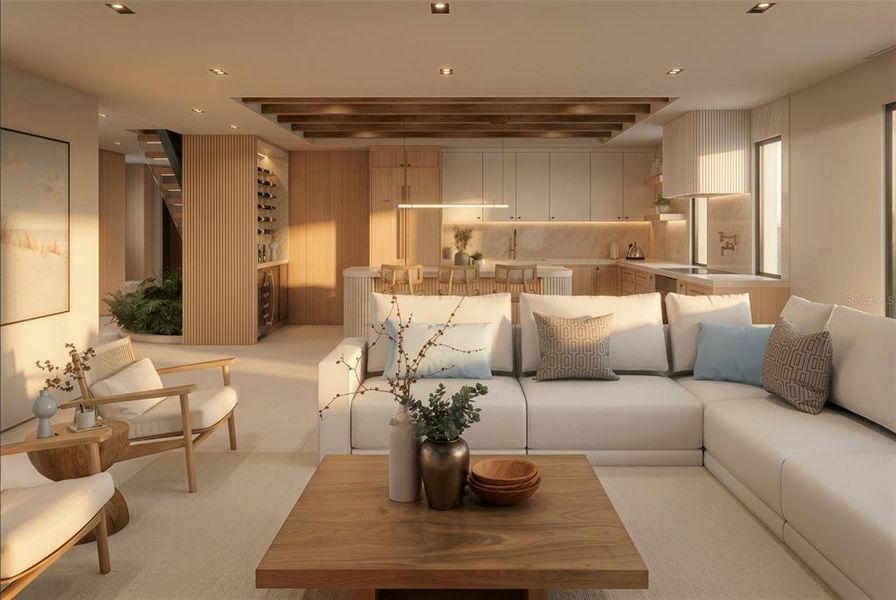 Furnished interior view inside a new home in , Sarasota (Image 15).