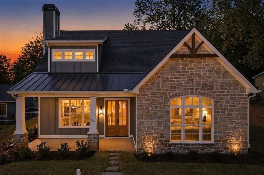 Exterior details and patio area of a home in , Ball Ground (Image 34).