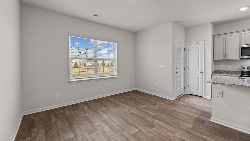 Spacious, unfurnished interior of a new home in The Townes at Ridgewood Farms, Winterville (Image 12).