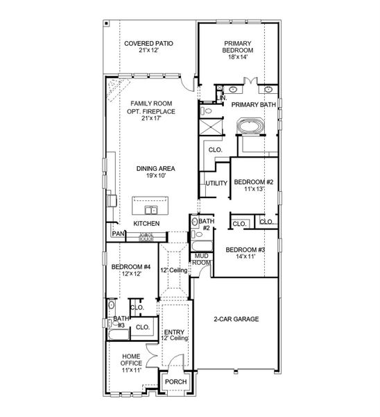 2D floor plan layout of this home in Kresston, Montgomery, TX (Image 3). 2D floor plan layout of this home in Kresston, Montgomery, TX (Image 3).