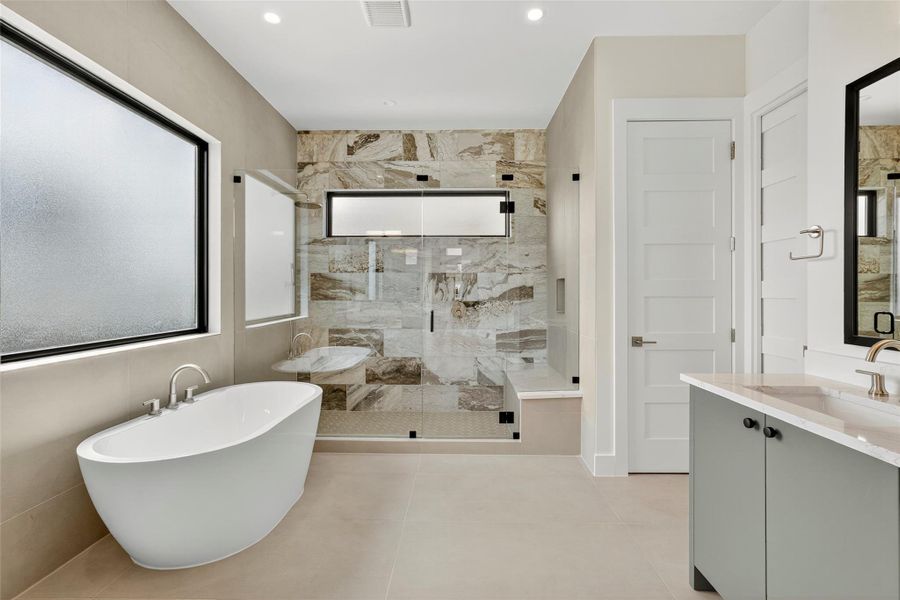 Furnished interior view inside a new home in Milky Way at River Place, Austin (Image 11).