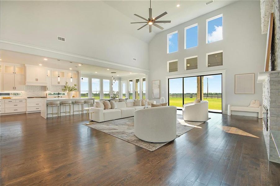 Furnished interior view inside a new home in , McKinney (Image 8). Furnished interior view inside a new home in , McKinney (Image 8).