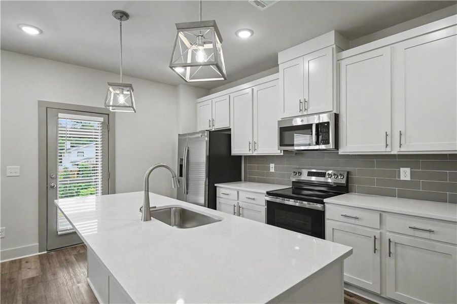 Furnished interior view inside a new home in , Norcross (Image 10). Furnished interior view inside a new home in , Norcross (Image 10).