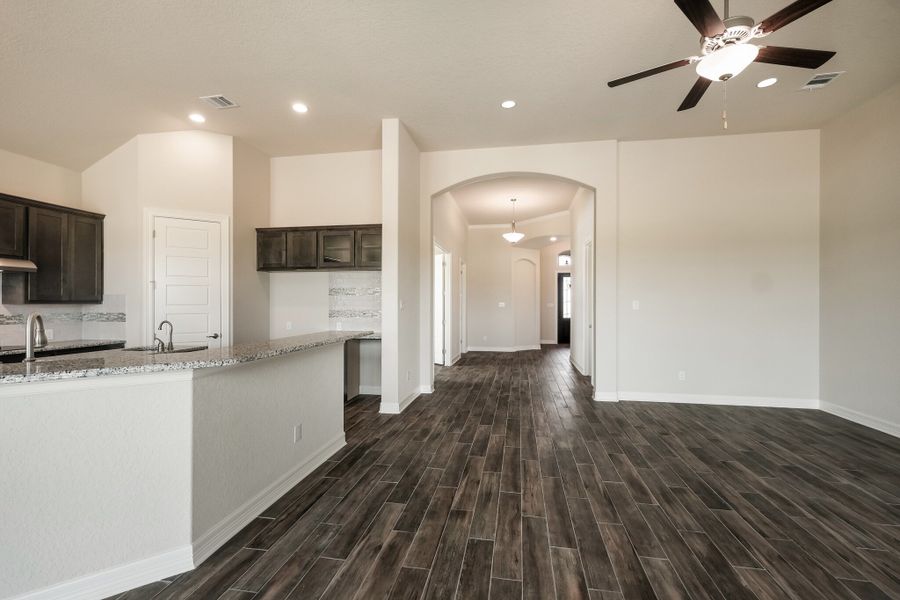 Representative unfurnished interior of a home built from the The Brighton by Whitestone Custom Homes in Johnson Ranch, Bulverde (Image 17). Representative unfurnished interior of a home built from the The Brighton by Whitestone Custom Homes in Johnson Ranch, Bulverde (Image 17).