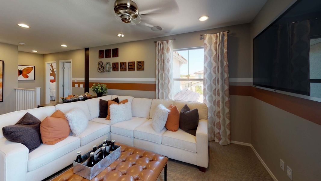 Furnished interior view inside a new home in Saguaro Hills at Vistancia, Peoria (Image 17). Furnished interior view inside a new home in Saguaro Hills at Vistancia, Peoria (Image 17).